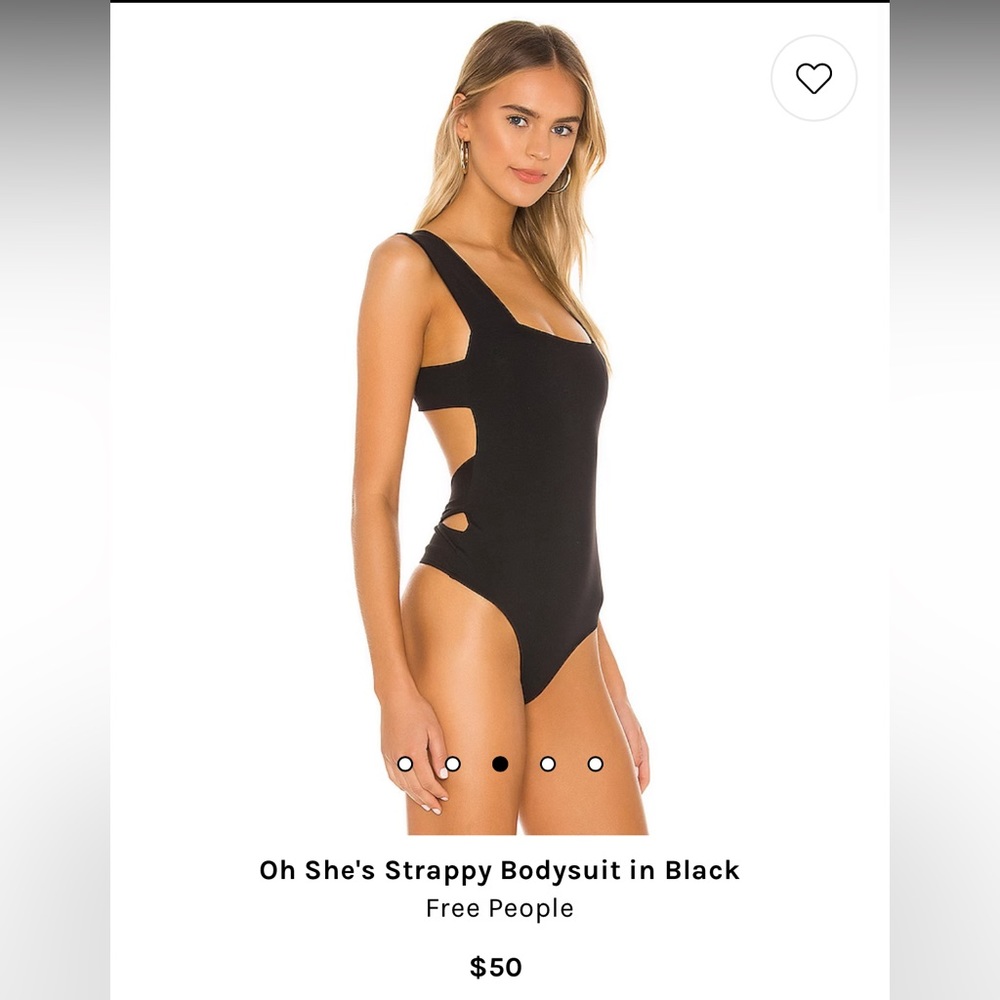 ✨ NWT Free People Oh She’s Strappy Bodysuit